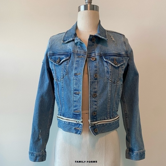 pistola Jackets & Blazers - Pistola Zip-Hem Denim Jacket